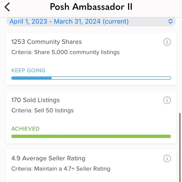 POSH AMBASSADOR LEVEL 2 SELLER 💞🏷🛍 UPDATES! 12-18-2023 POSH sales discounts💞 - Picture 9 of 10